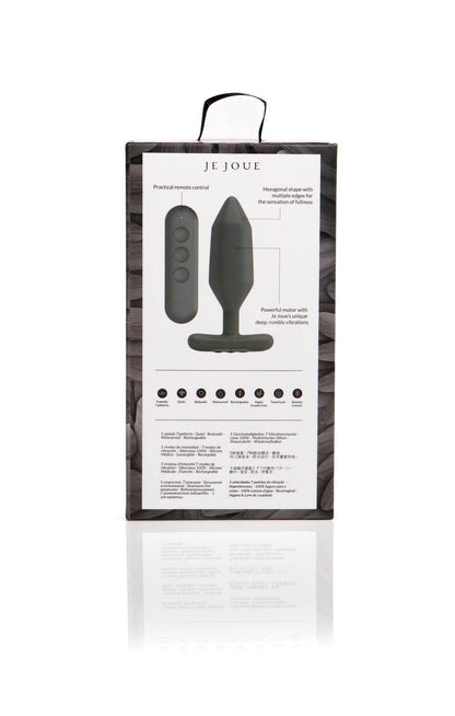  - Je Joue - Onyx Vibrating Butt Plug Black - PlayLoveToys