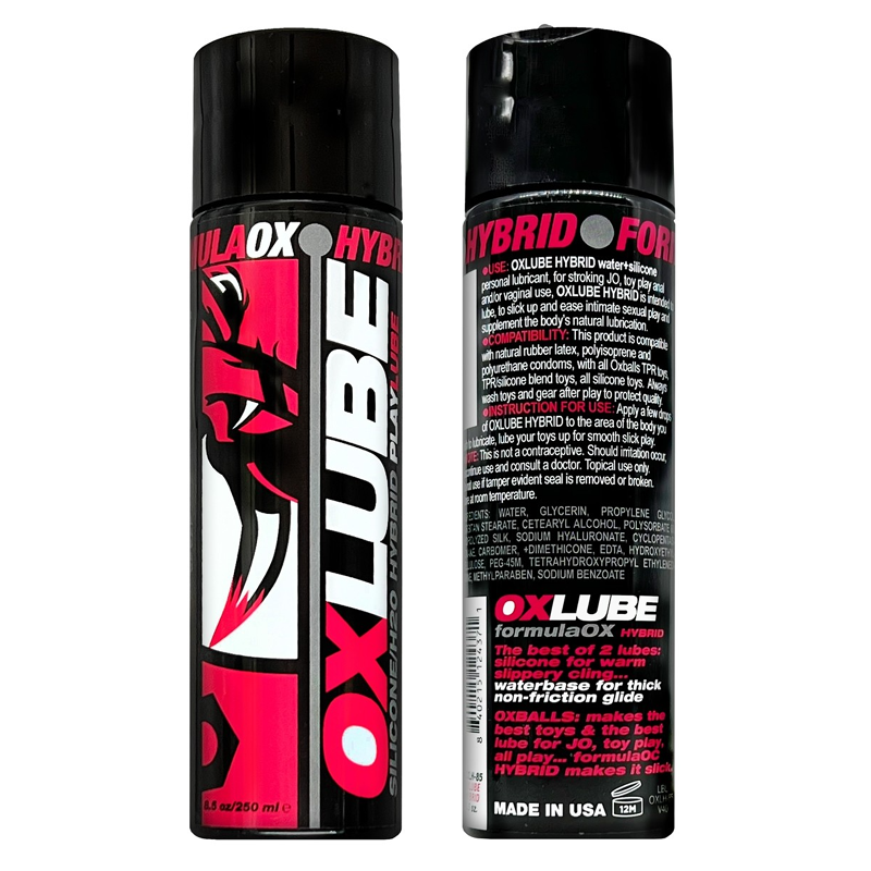 OXBALLS FormulaOX HYBRID OXLube - Premium Water+Silicone Blend Formula