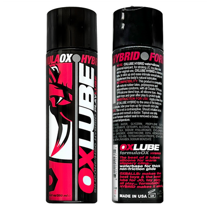 OXBALLS FormulaOX HYBRID OXLube - Premium Water+Silicone Blend Formula