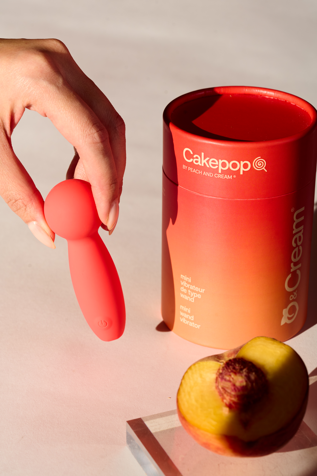 Peach and Cream® Cakepop - Mini Wand Vibrator