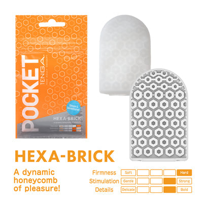 Tenga POCKET - Ultra-Portable Disposable Masturbator 6 Unique Textures