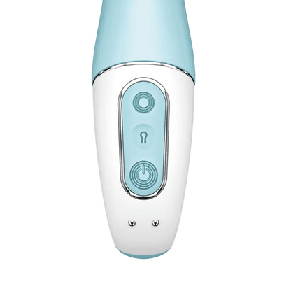 Satisfyer - Air Pump Vibrator 5+ Blue - PlayLoveToys