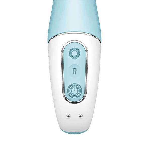 Satisfyer - Air Pump Vibrator 5+ Blue - PlayLoveToys