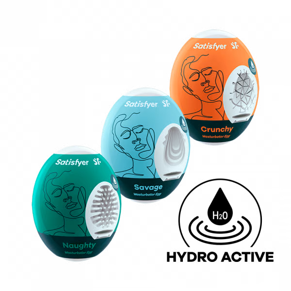 Masturbator Egg 3er Set (Naughty, Savage, Crunchy) Assorted