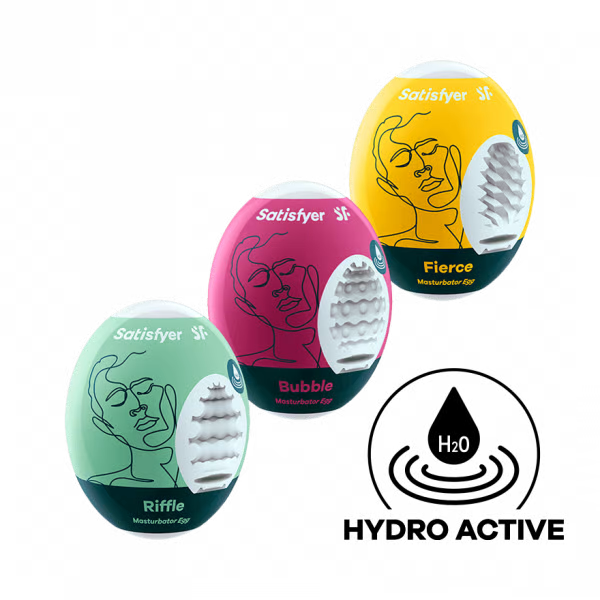 Masturbator Egg 3er Set (Riffle, Bubble, Fierce) Assorted
