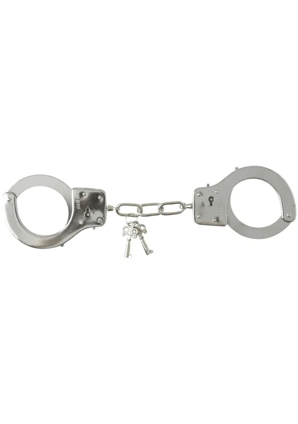 Sex & Mischief - Classic Metal Handcuffs - PlayLoveToys