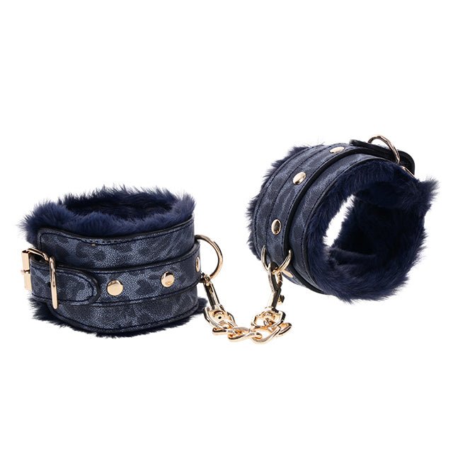 Sex & Mischief - Cougar Fur Handcuffs - PlayLoveToys