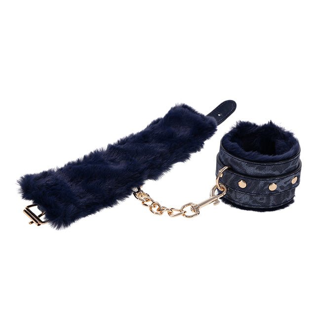 Sex & Mischief - Cougar Fur Handcuffs - PlayLoveToys