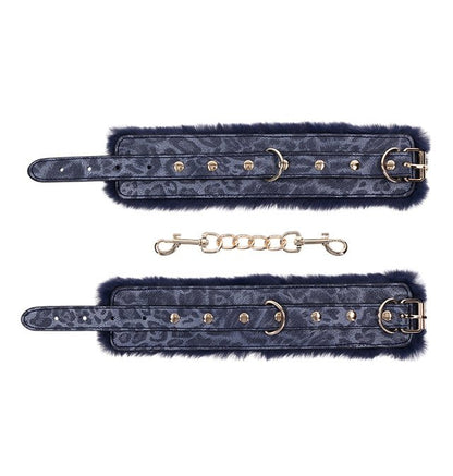 Sex & Mischief - Cougar Fur Handcuffs - PlayLoveToys
