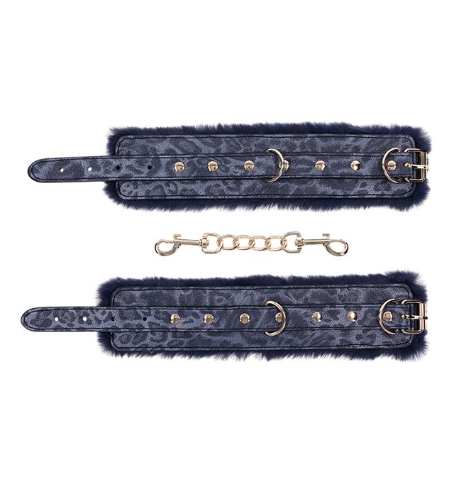 Sex & Mischief - Cougar Fur Handcuffs - PlayLoveToys