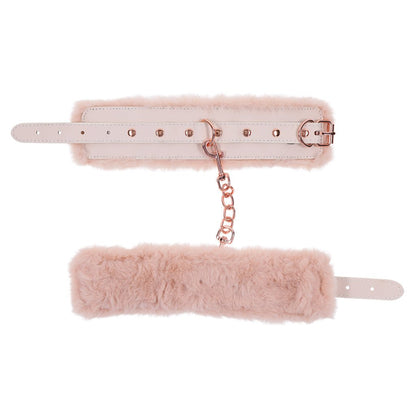 Sex & Mischief - Peaches ‘n CreaMe Fur Handcuffs - PlayLoveToys