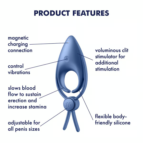 Satisfyer Sniper - Adjustable Vibrating Cock Ring for Enhanced Stamina