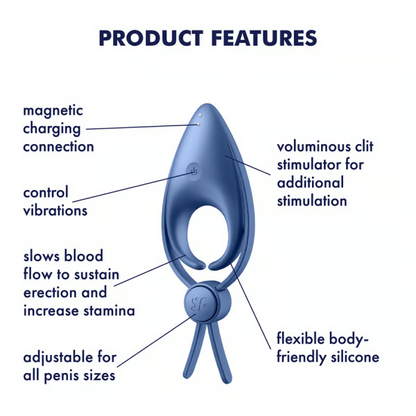 Satisfyer Sniper - Adjustable Vibrating Cock Ring for Enhanced Stamina