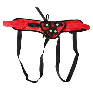 Sportsheets Sunrise Lace Corset Strap-On Harness - Red