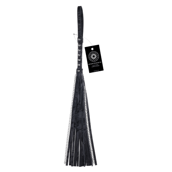 Sportsheets - Velvet Noir Chain Flogger - PlayLoveToys