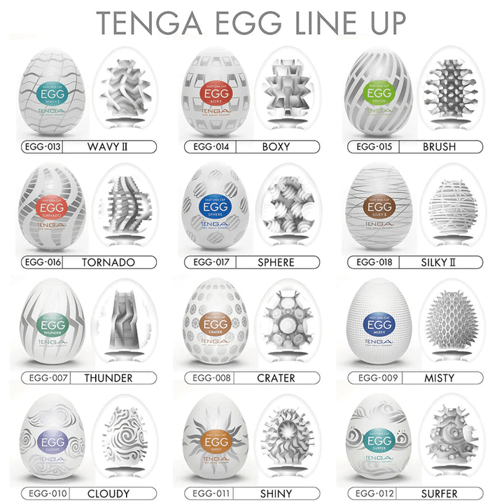 Tenga - EGG New Standard 6 Pack Variety Pack - PlayLoveToys