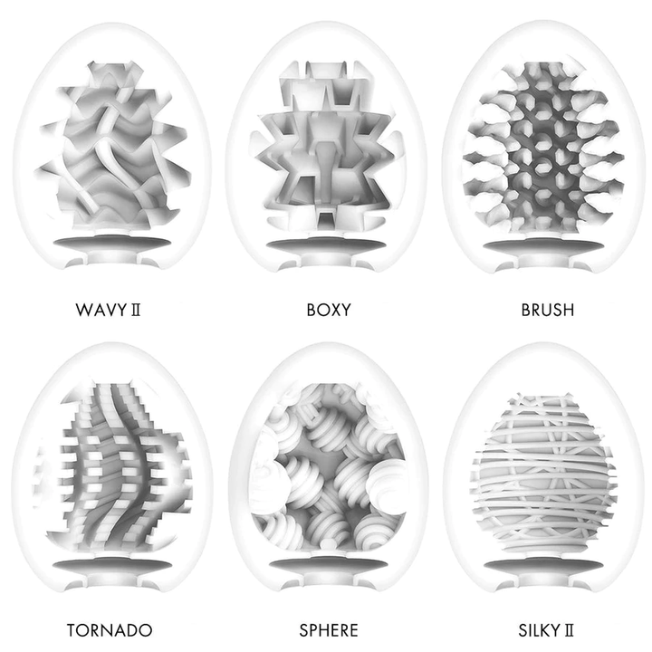 Tenga - EGG New Standard 6 Pack Variety Pack - PlayLoveToys