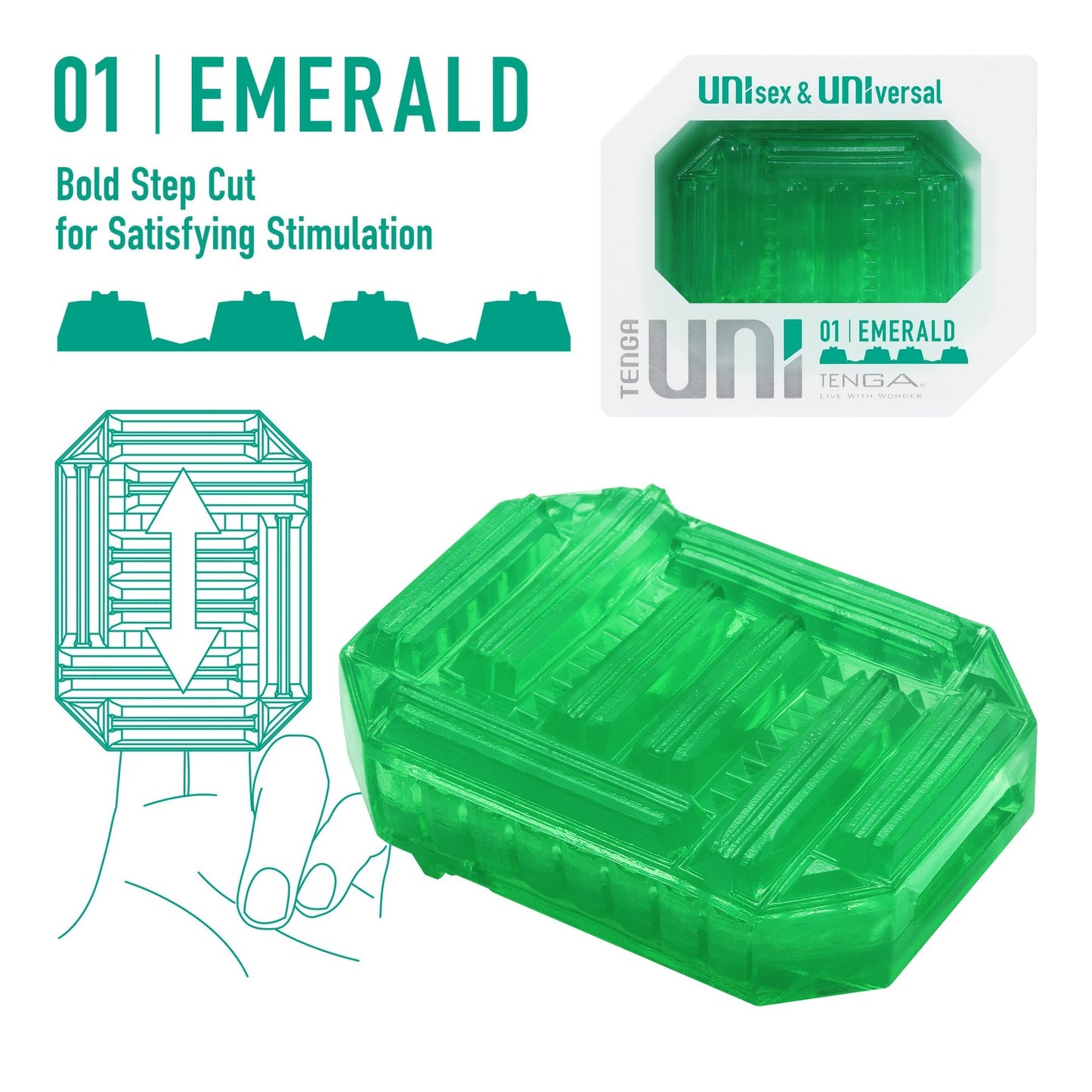 Tenga UNI - Universal Pleasure Object for All Reversible Gemstone Textures