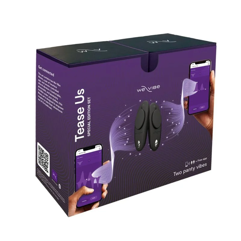 💕 We-Vibe Tease Us - Premium Couples Vibrator with App Control & Dual Stimulation