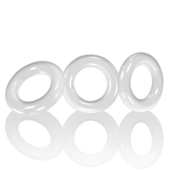 Oxballs WILLY RINGS, 3-pack cockrings - WHITE