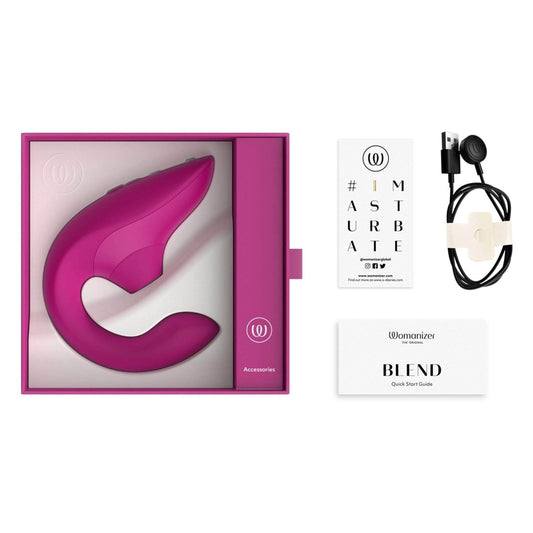 Womanizer - Womanizer Blend: Dual Stimulation Vibrator with Pleasure Air Technology - PlayLoveToys