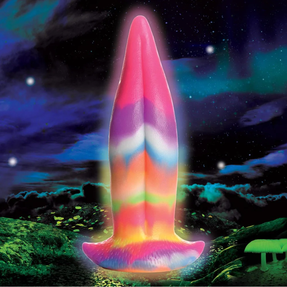 Creature Cocks Unicorn Kiss - Glow-in-the-Dark Tongue Fantasy Dildo