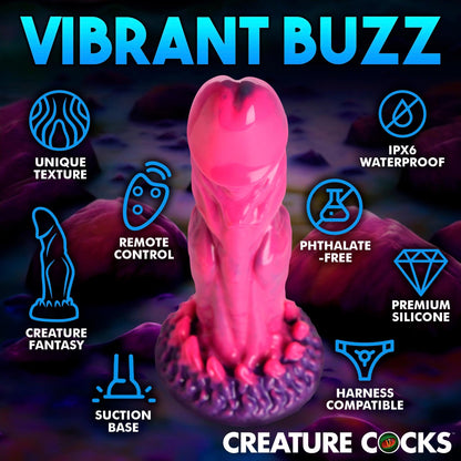 Creature Cocks Xenox - Alien Wasp Vibrating Fantasy Dildo with Remote
