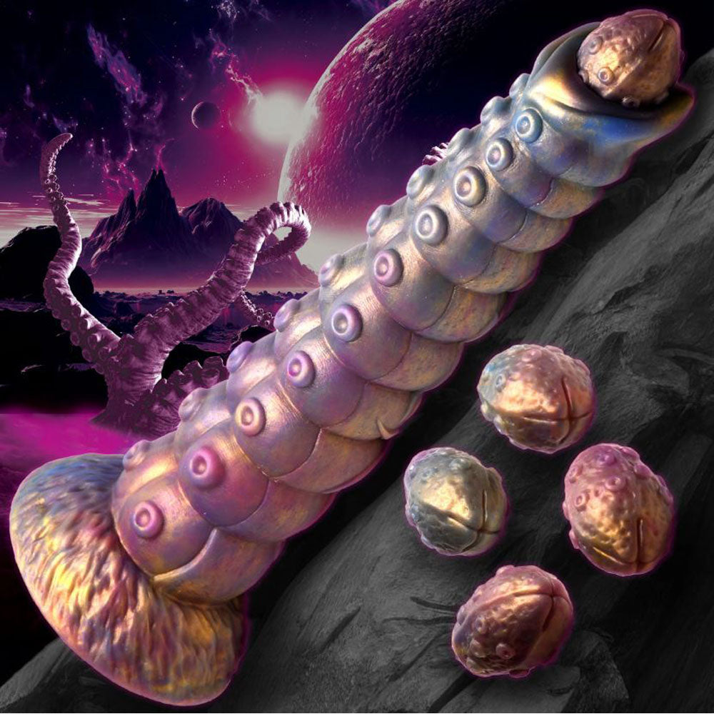Creature Cocks Deep Invader - Tentacle Ovipositor Dildo with Eggs